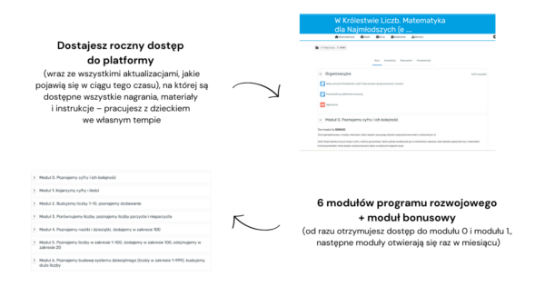 W Królestwie Liczb. Matematyka dla Najmłodszych - dostęp do kursu online + materiały pdf - obrazek 3